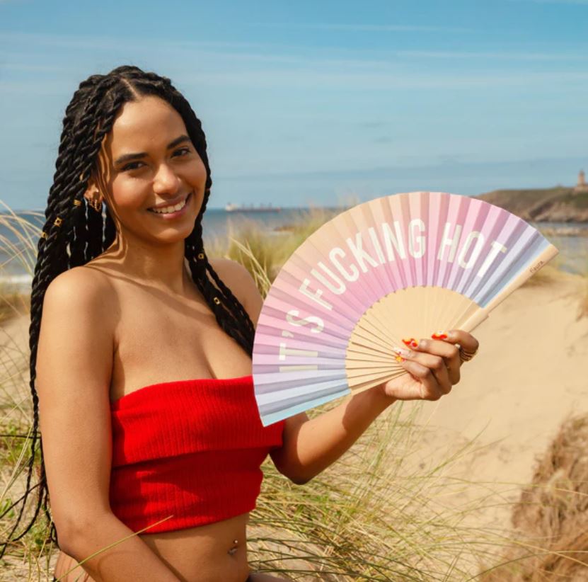 Gradient vějíř Fucking hot - svítí ve tmě